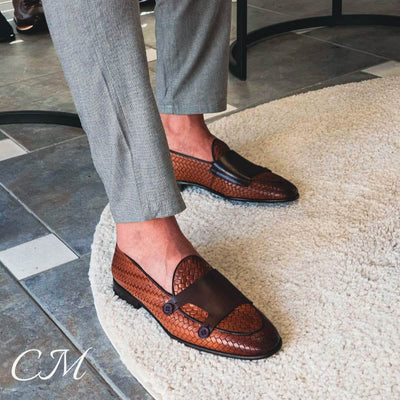 "Italiano" Premium Double Buckle Loafers by Cristian Moretti