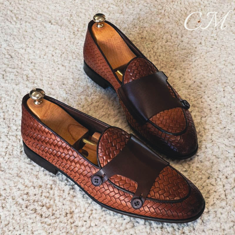 "Italiano" Premium Double Buckle Loafers by Cristian Moretti