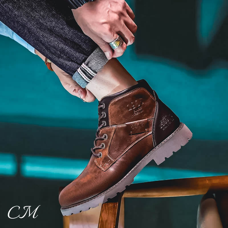"Iron & Oak" Leather Boots