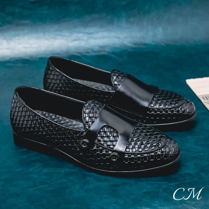"Italiano" Premium Double Buckle Loafers by Cristian Moretti