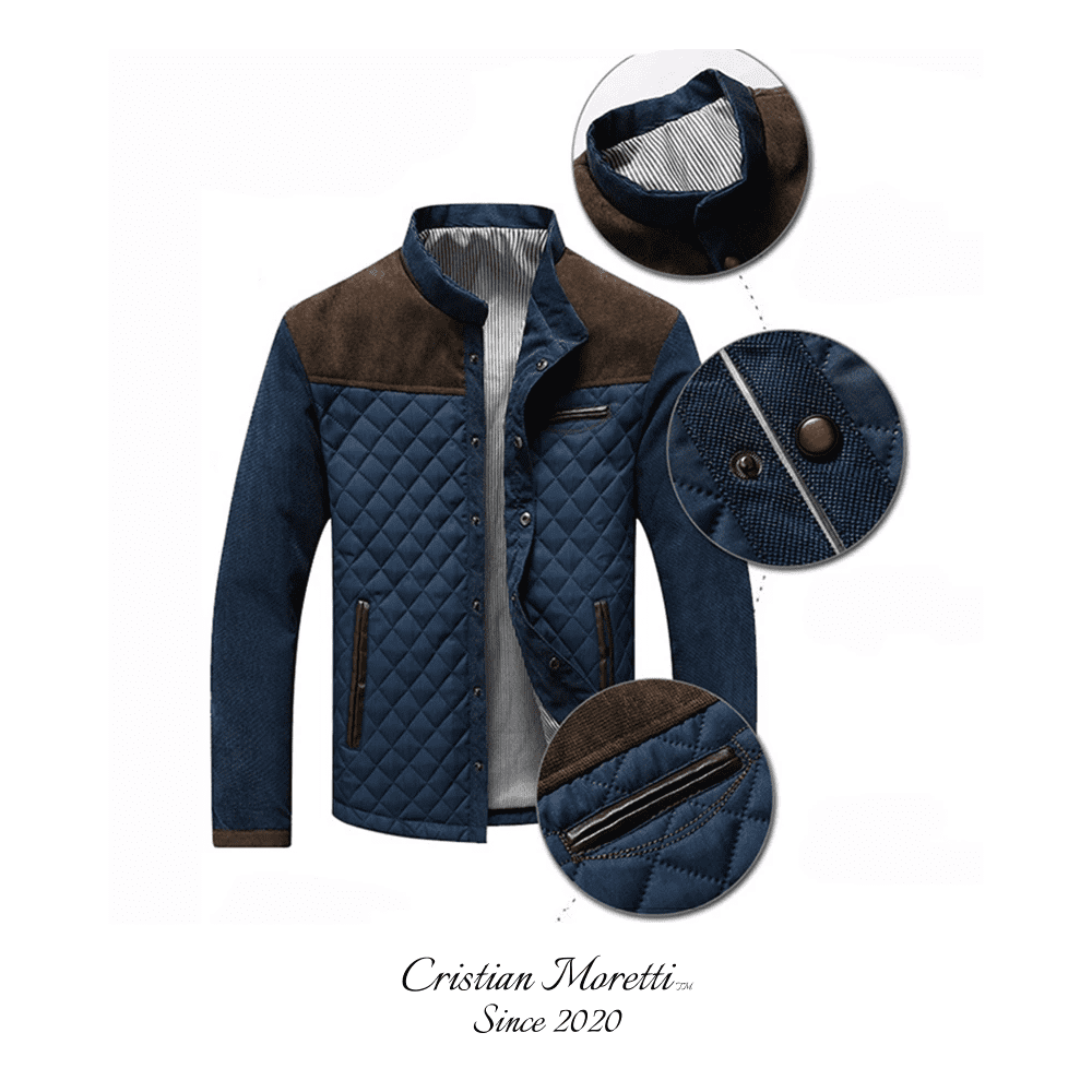Lorenzo™ Elegant Bomber Jacket by Cristian Moretti®