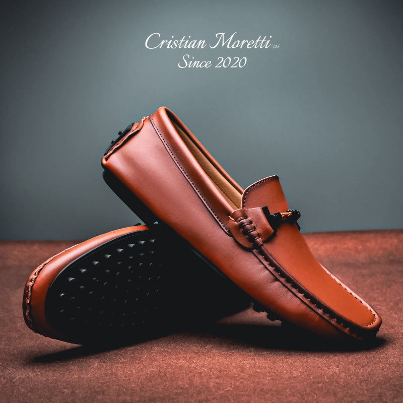 Giovanni™ Italian Genuine Leather Slip-On Shoes by Cristian Moretti™