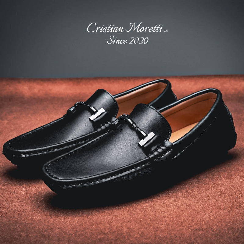 Giovanni™ Italian Genuine Leather Slip-On Shoes by Cristian Moretti™