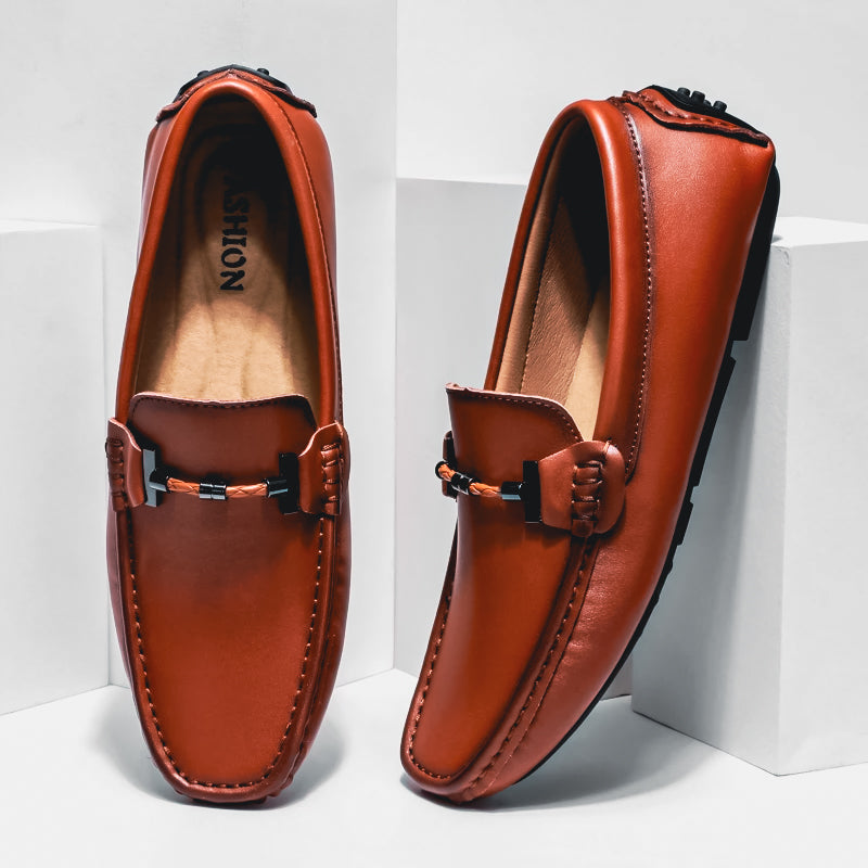 Giovanni™ Italian Genuine Leather Slip-On Shoes by Cristian Moretti™