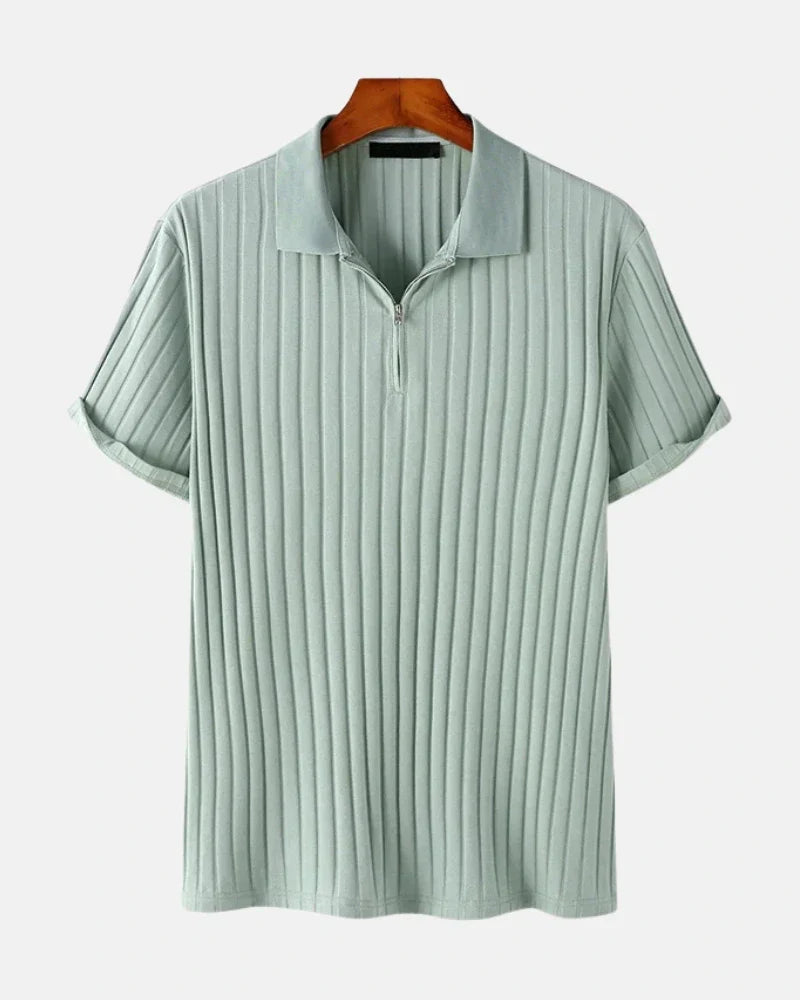 Stratus Ribbed Zip Polo