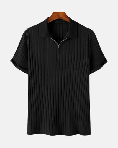 Stratus Ribbed Zip Polo