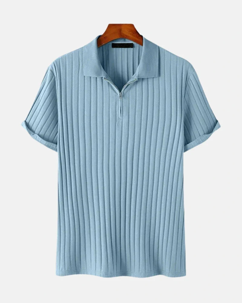 Stratus Ribbed Zip Polo