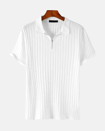 Stratus Ribbed Zip Polo