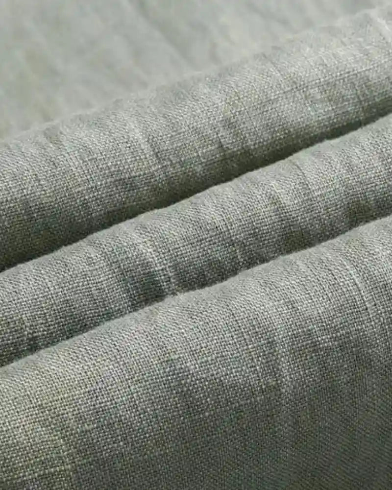 Straight Fit Linen Pants
