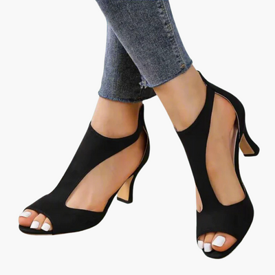 Chloe | Elegant Peep-Toe Heels