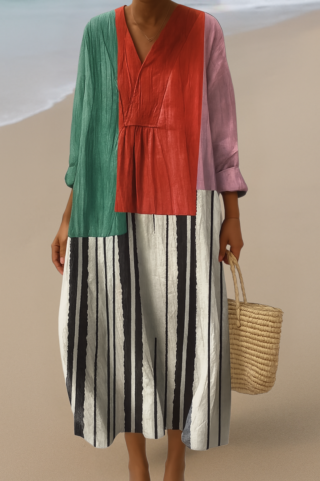 Rosa™ - Stylish Geometric Summer Dress