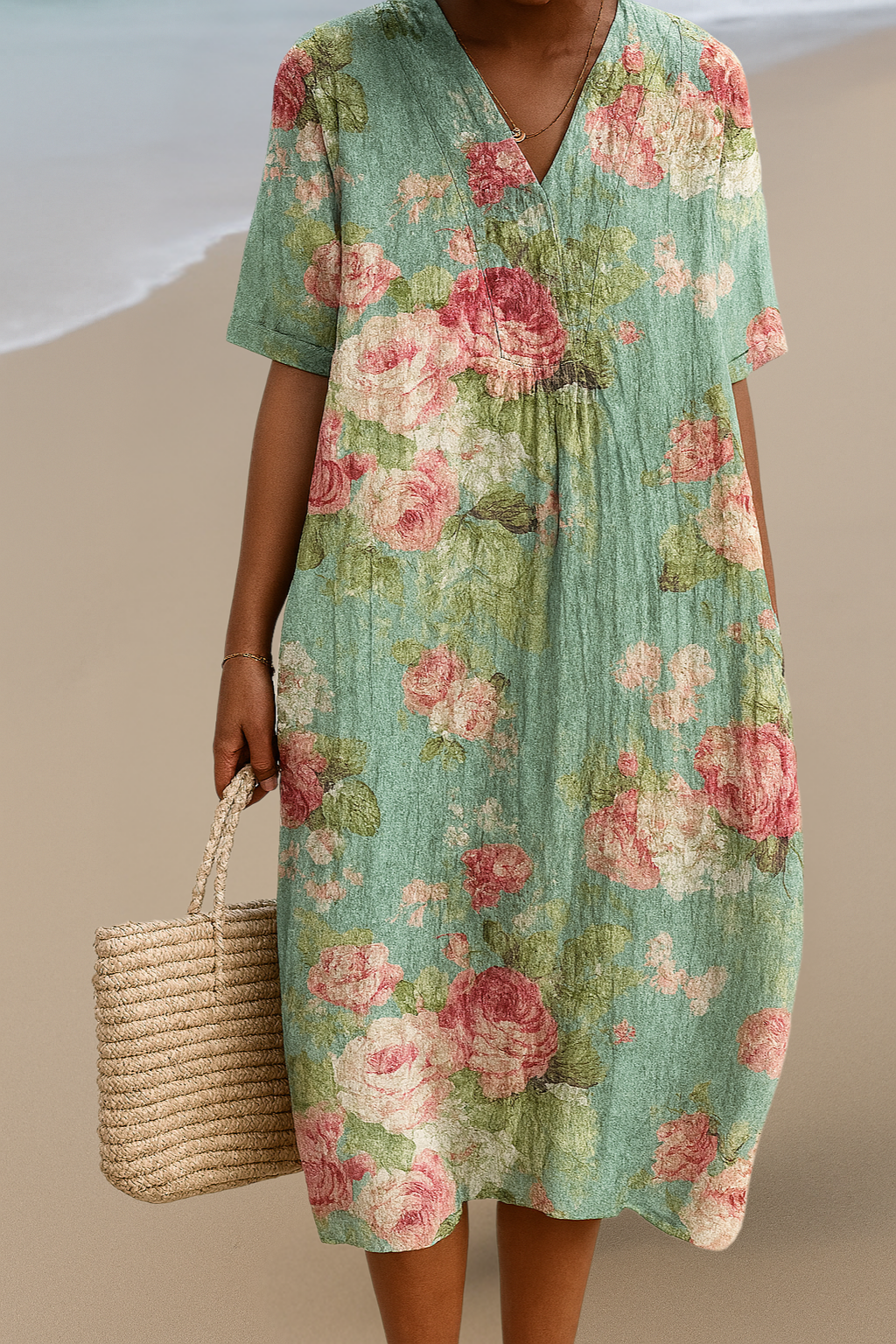 Abigail | Art Inspired Cotton Dress  Natural Beauty That Captures Attention