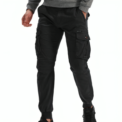 Mens Cotton Cargo Trousers