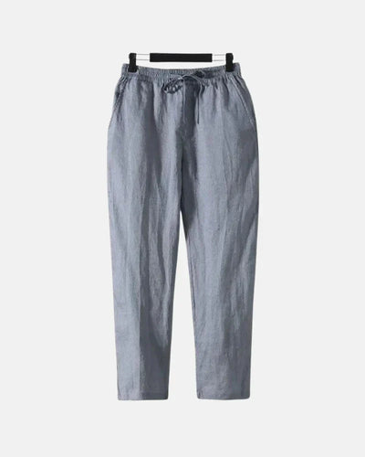 Straight Fit Linen Pants