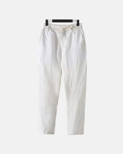 Straight Fit Linen Pants