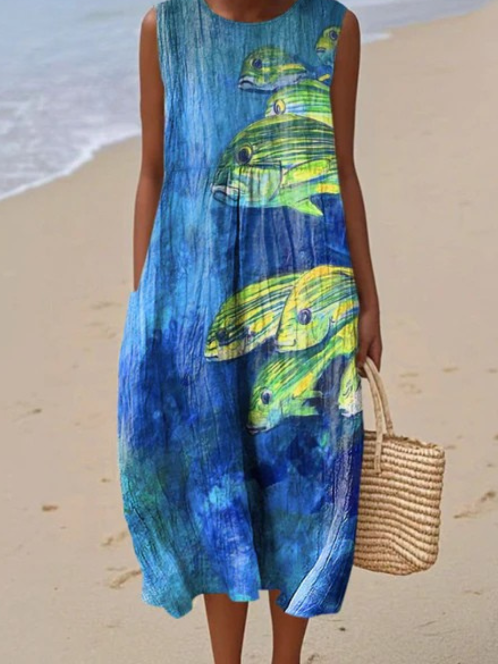 Betty – Vintage Artistic Print Dress