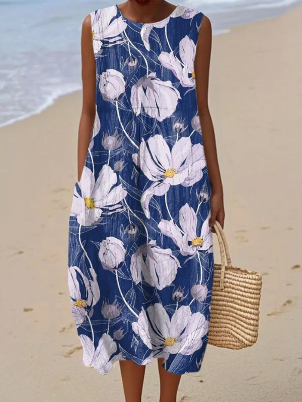 Sylvia – Vintage Artistic Print Dress