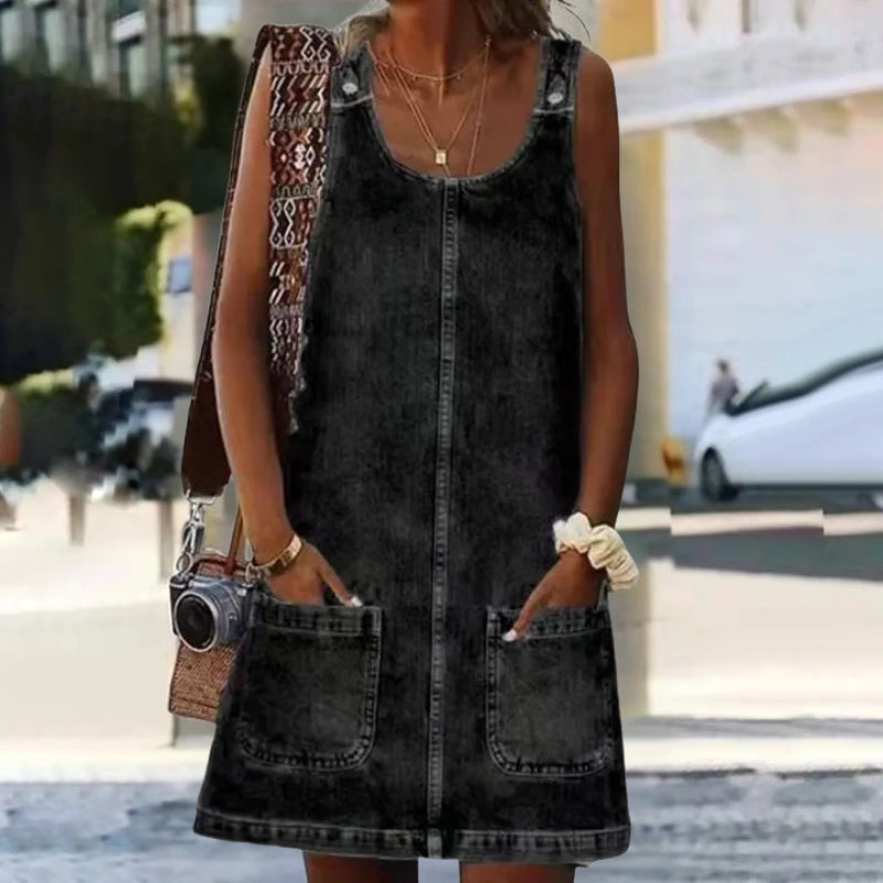 Olivia™ | Comfortable Wide Shoulder Style Mini Dress