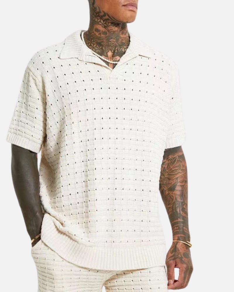 Santorini Knitted Polo