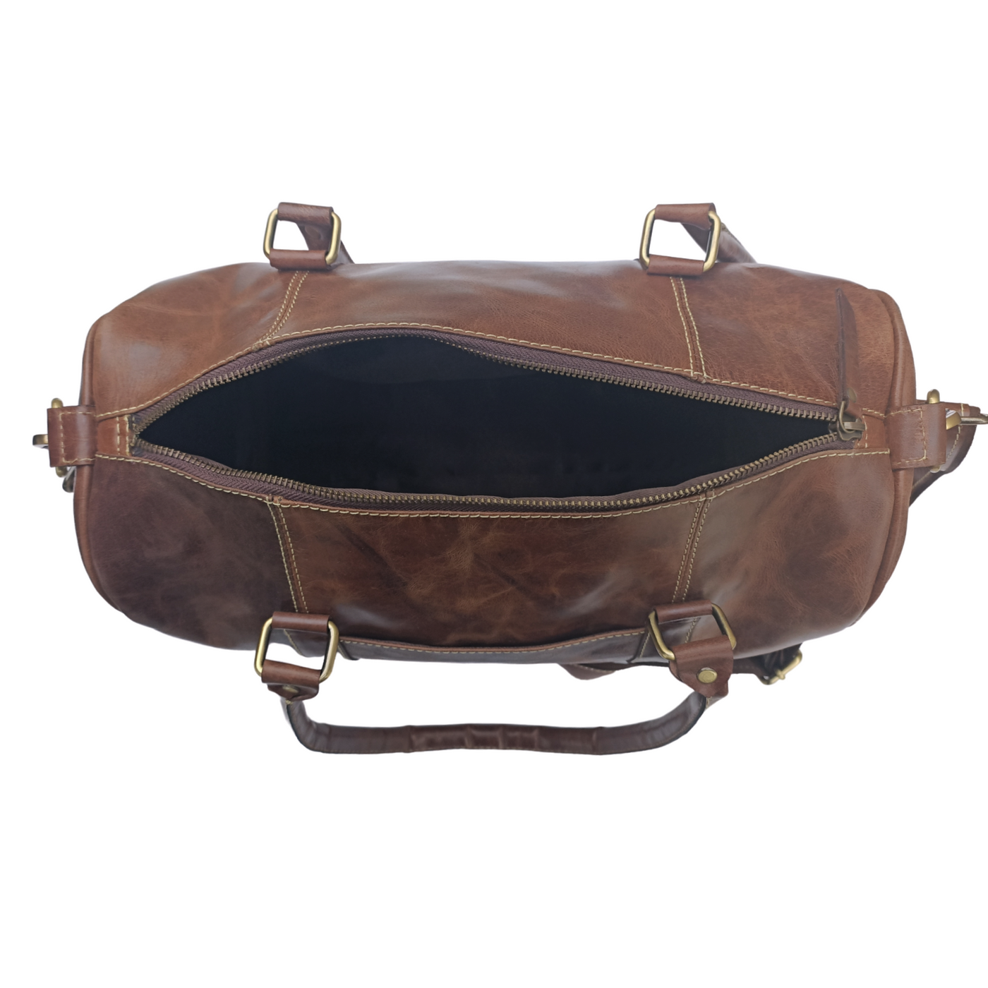 Crazy Horse Leather Mini Duffel Bag