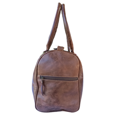Crazy Horse Leather Mini Duffel Bag