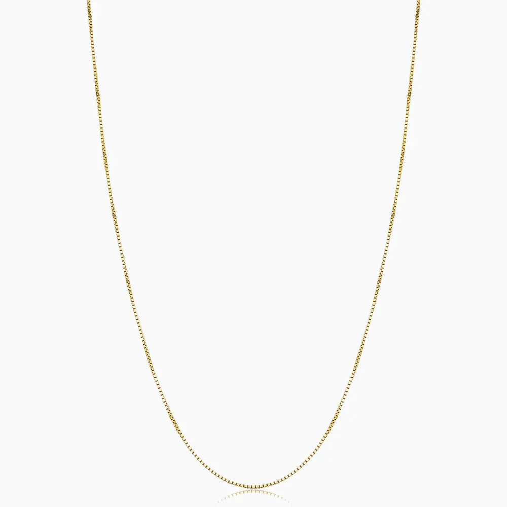 Bodega Box Necklace - White Gold 18k
