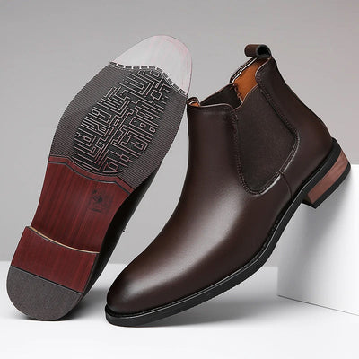 "Valdez" Leather Chelsea Boots