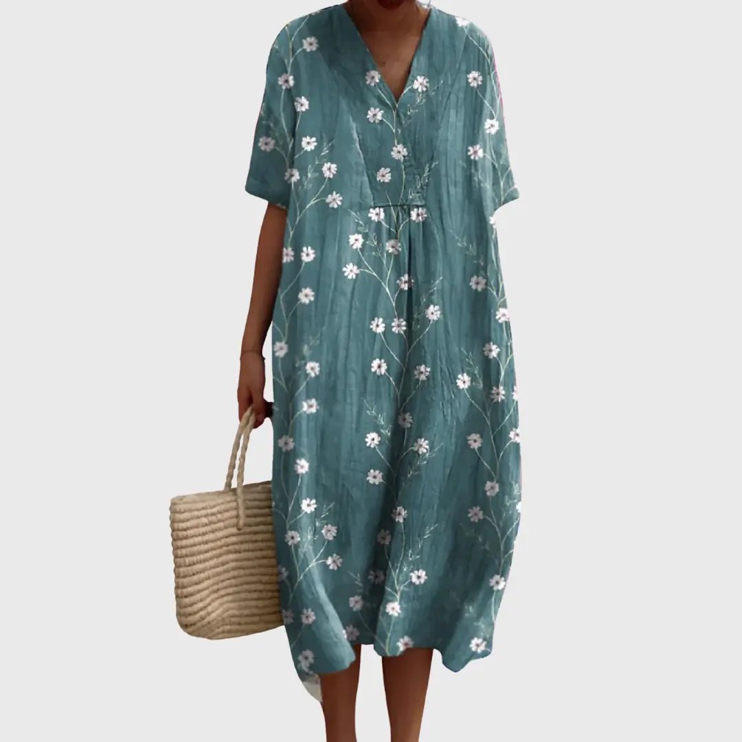 Elsie | Soft Meadow Ditsy Midi Dress