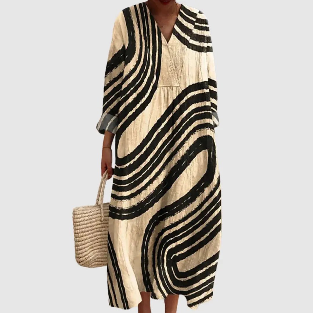 Margot | Urban Lines Flow Midi Dress