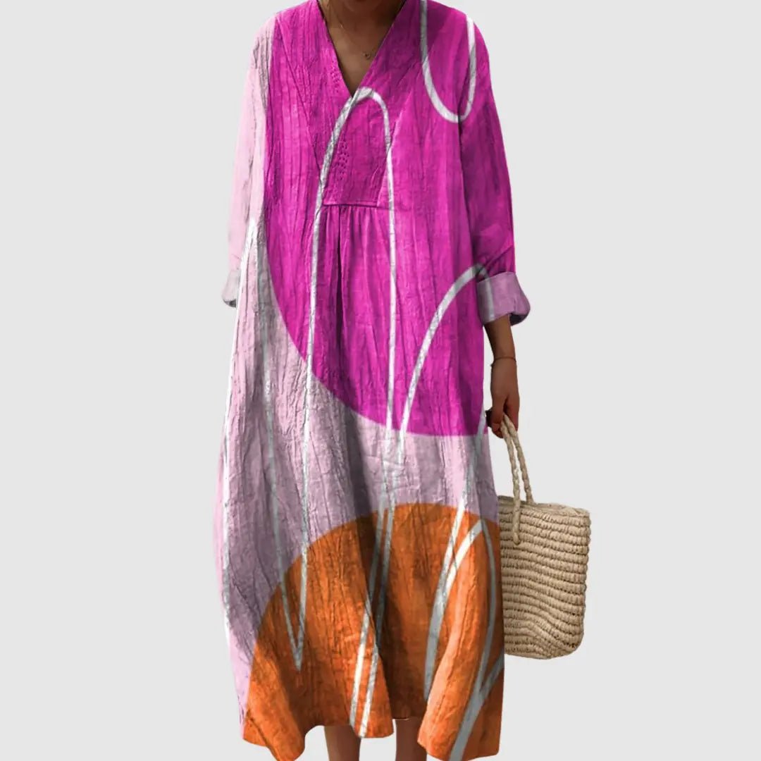 Erica | Sunset Arc Midi Dress