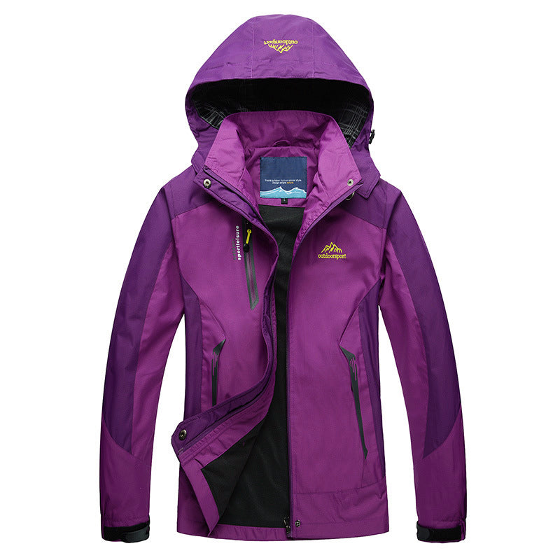 Waterproof Trail Jacket for Women with Removable Hood
