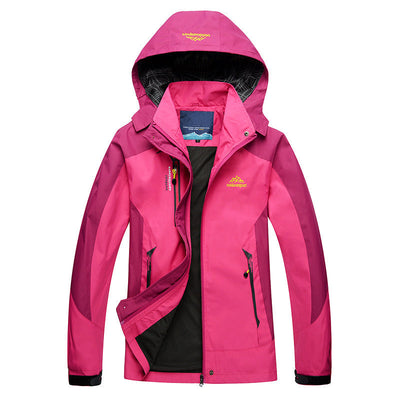 Waterproof Trail Jacket for Women with Removable Hood