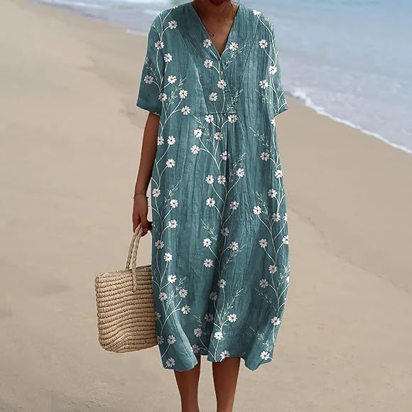 Linda | Folk Art Maxi Dress