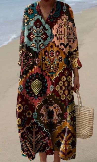 Alba™ | Floral Brushstroke Dress