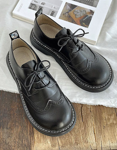 Avencea - Wide Box Brogue Style Oxford Shoes