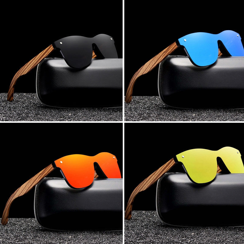 "Zebrano Fiore" Wood Sunglasses
