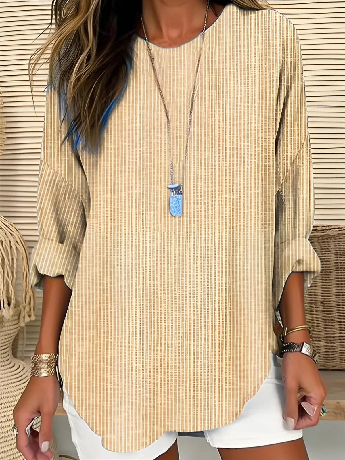 Adriana | Relaxed Striped Tunic Top