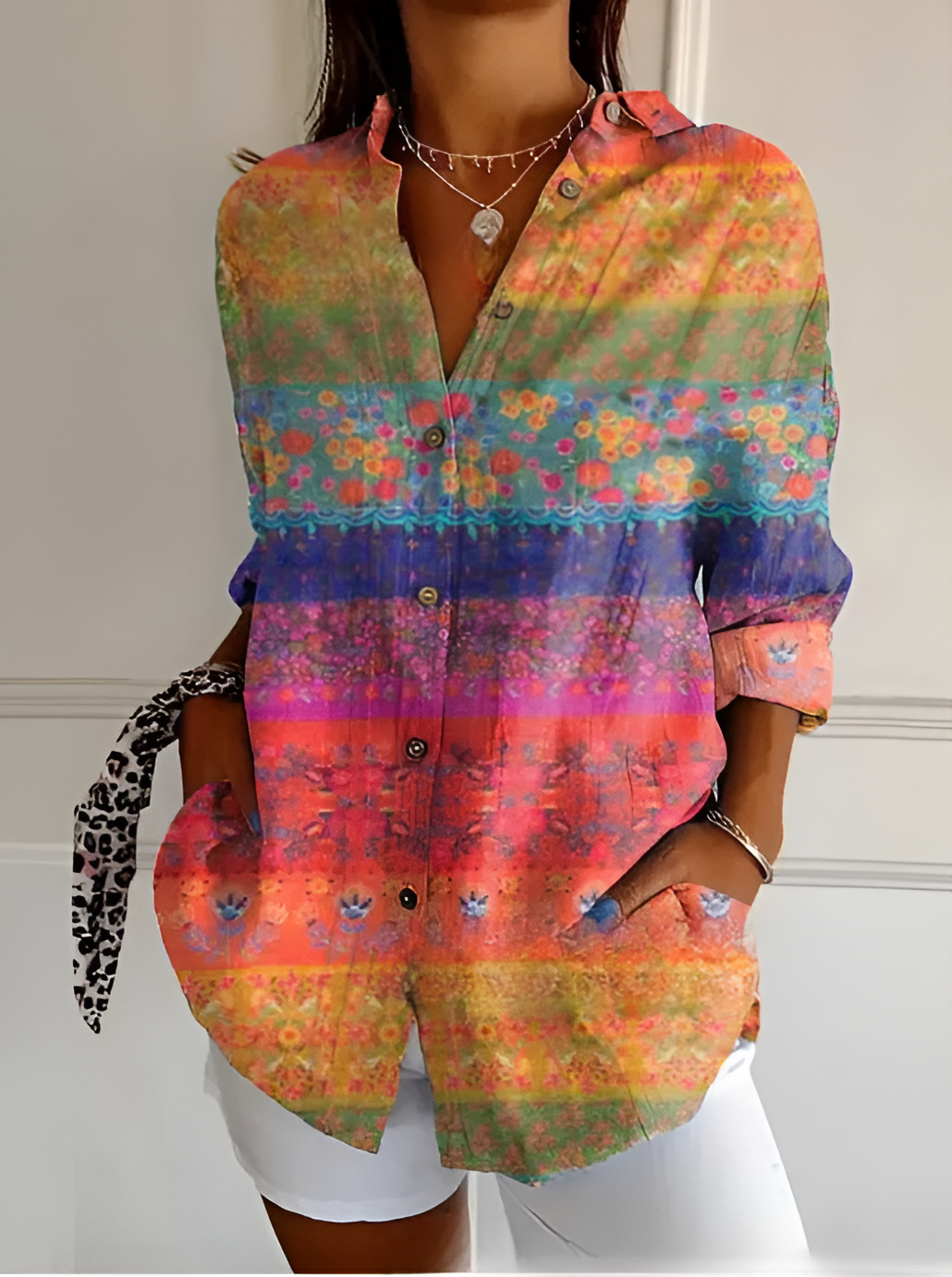 Martine™ | Colorful and Refined Blouse