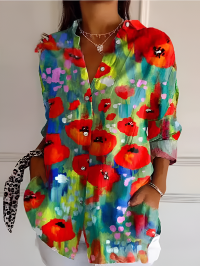 Eva™ | Colorful and Refined Blouse