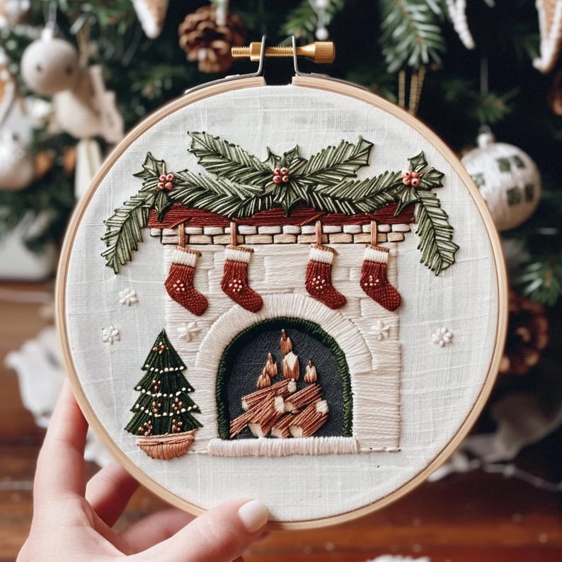 FrostVale™ Embroidery Kit — Transform Quiet Moments into Heartwarming Holiday Magic