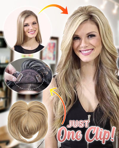 SilkaMane™ Hair Topper Clip — Instantly Restore Confidence with Natural, Fuller Hair That Moves with You