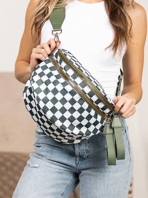 Elsie - Checkered Bum Bag