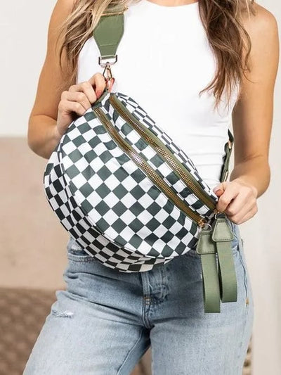 Elsie - Checkered Bum Bag