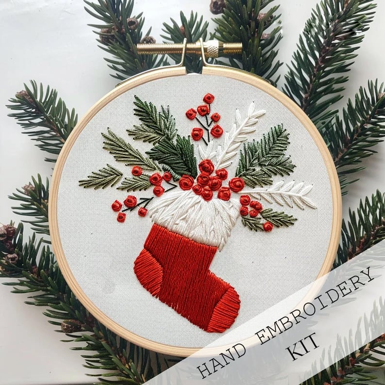 FrostVale™ Embroidery Kit — Transform Quiet Moments into Heartwarming Holiday Magic