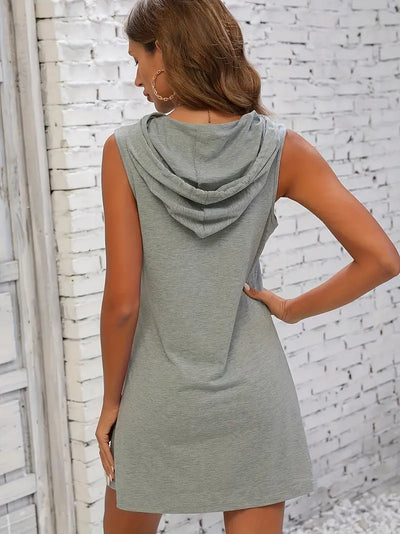 Avencea | Sleeveless Hooded Dress