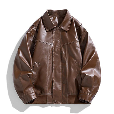 Cory | Men’s Modern Oversized Leather Bomber Jacket