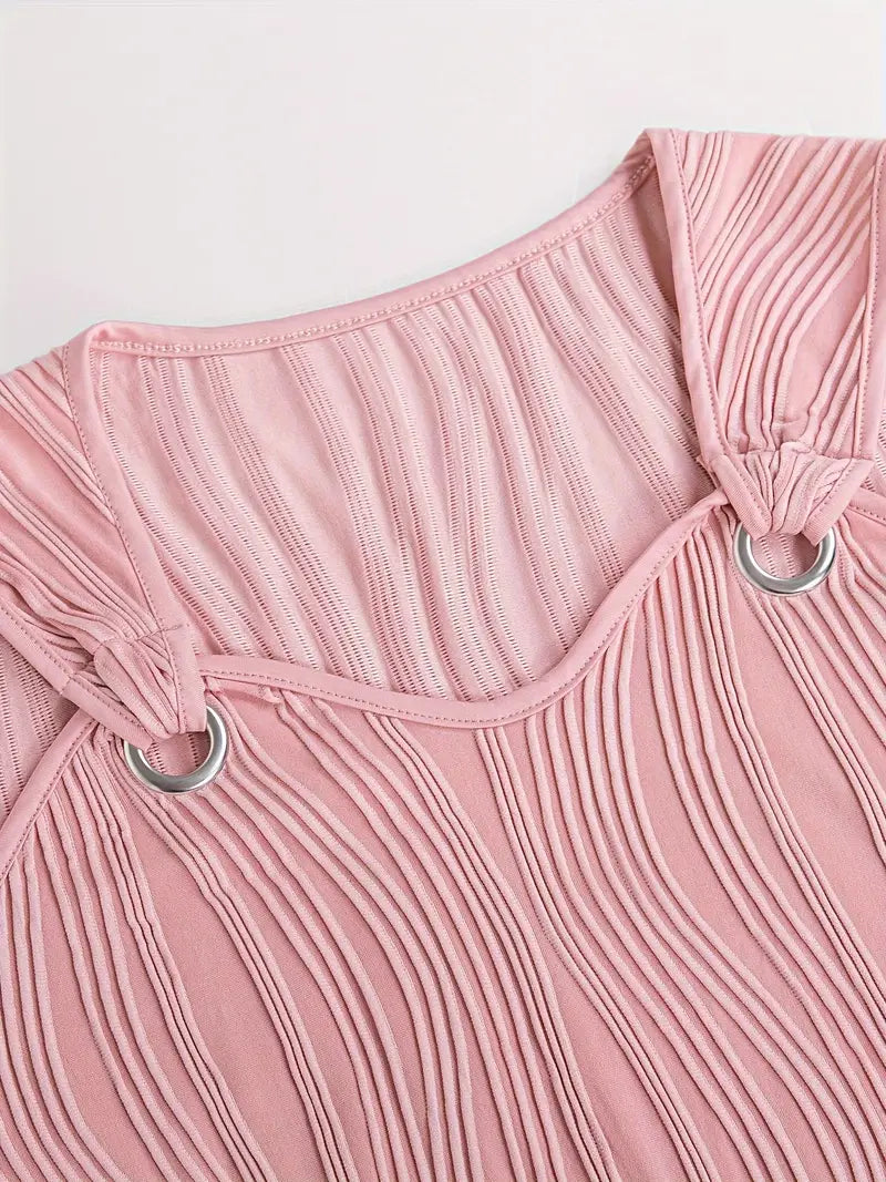 Alena | Striped Midi Dress