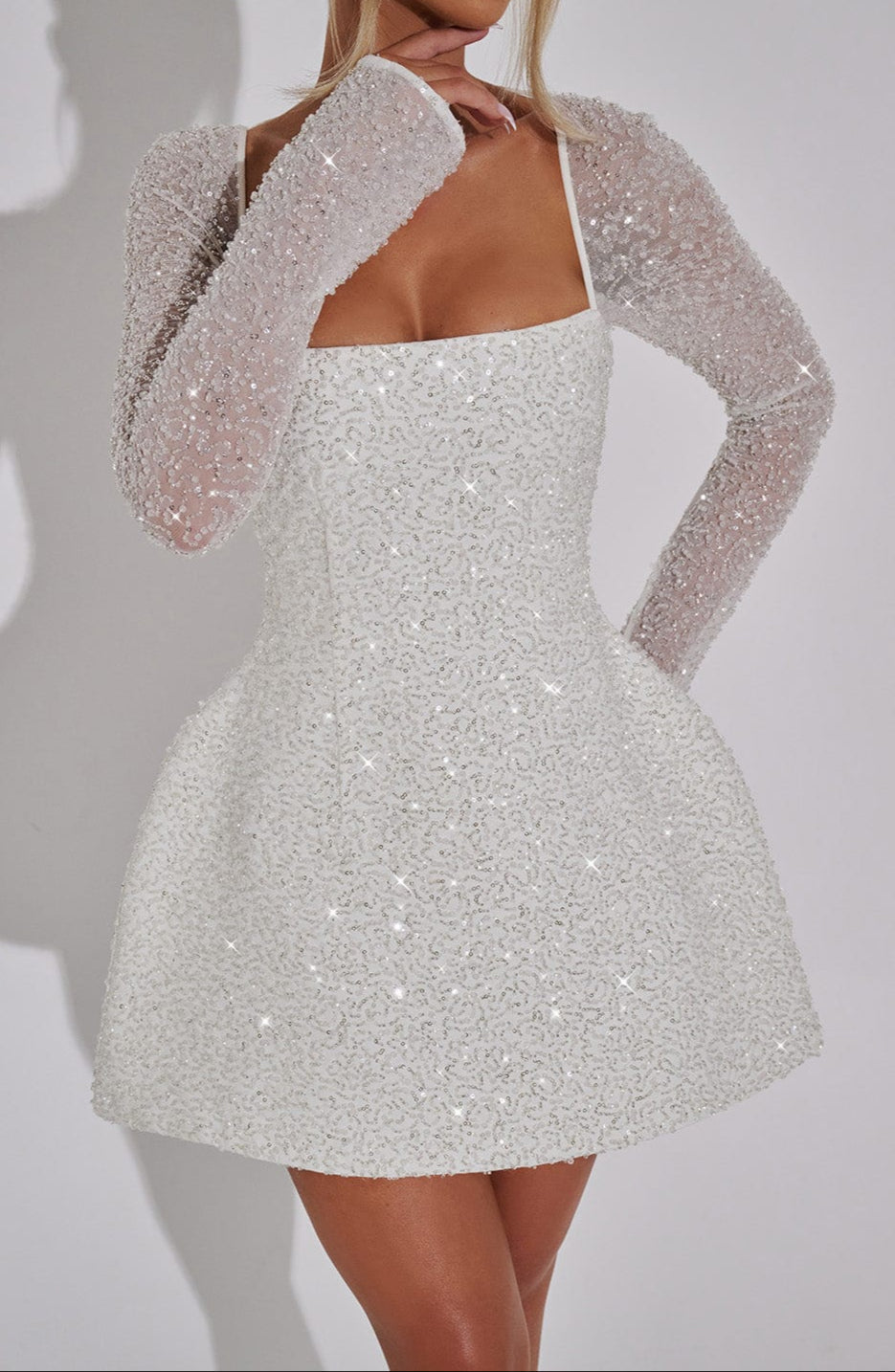 Clara | Women’s Mini Dress with Statement Shine