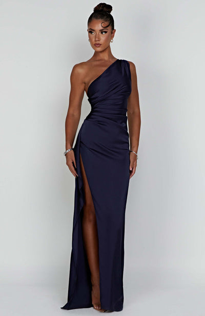Saoirse | One Shoulder Satin Long Bodycon Dress
