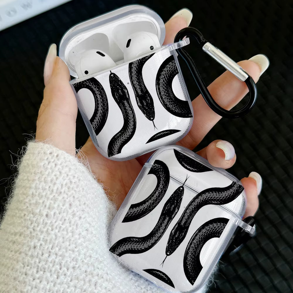 Serpent Motif Airpods Case
